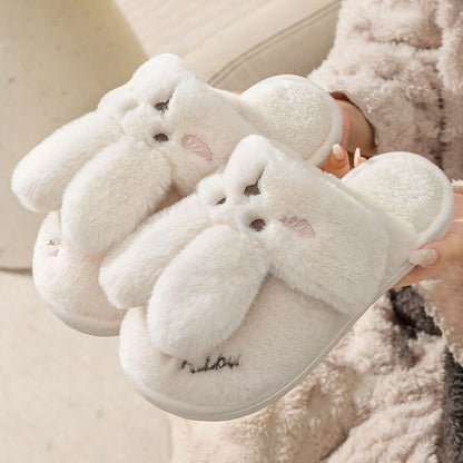 FluffyHop Cute Bunny Plush Slippers – Perfect for Comfort and Slip-Resistant