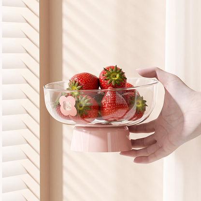 Fruit Tray - Double-Layer Drainage Design, Stylish and Aesthetic