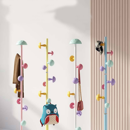 Colorful Coat Rack - Strong Load-Bearing, Quartz Base