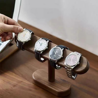 Walnut Wood Watch Stand - Minimalist and Elegant, Premium Quality