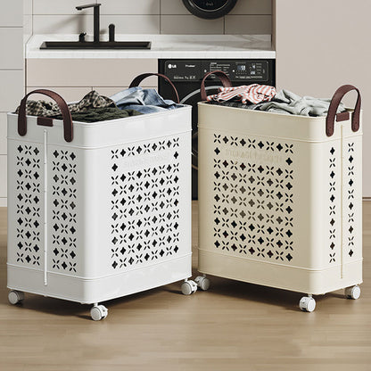 Foldable Large Capacity Laundry Basket – Built-In Handles & Wheels