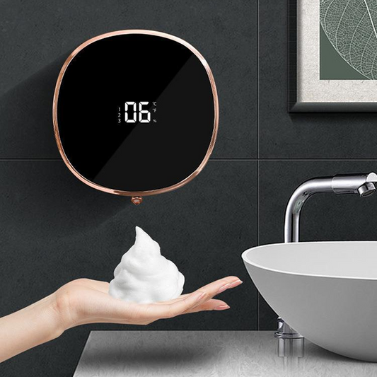 Wall-Mounted Electric Soap Dispenser - Multi-Function Display, Three-Level Adjustment