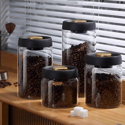 FreshVault Vacuum-Sealed Glass Storage Jar – Wide Mouth Design