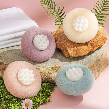 Bathing Sponge Ball – Suction Ring Design