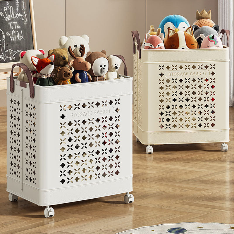 Foldable Large Capacity Laundry Basket – Built-In Handles & Wheels