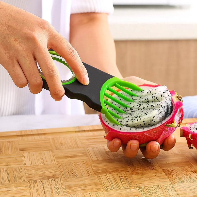 FruitEase 3-in-1 Avocado Slicer – Peeler, Pitter, and Cutter