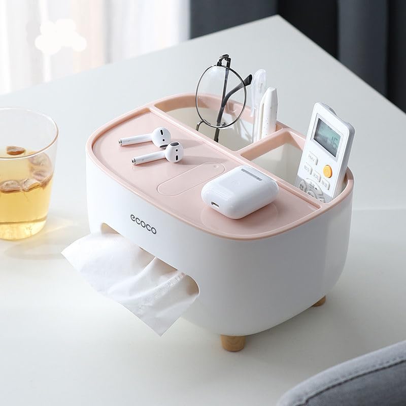 Multi-functional Remote Control Tissue Box for Home Decor