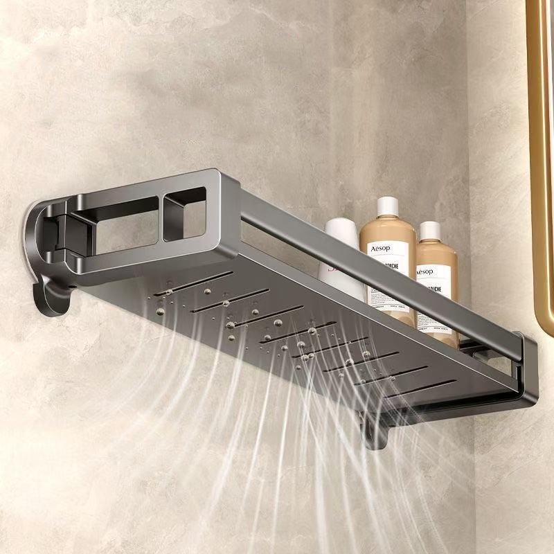 Hidden Suction Bathroom Shelf – Drill-Free, Durable Carbon Steel