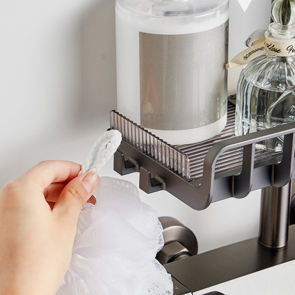 Adjustable Metal Shower Caddy: Easy Installation & Cleaning