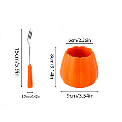 Fruit Fork Set - High-Temperature Fired Ceramic, Elegant Design