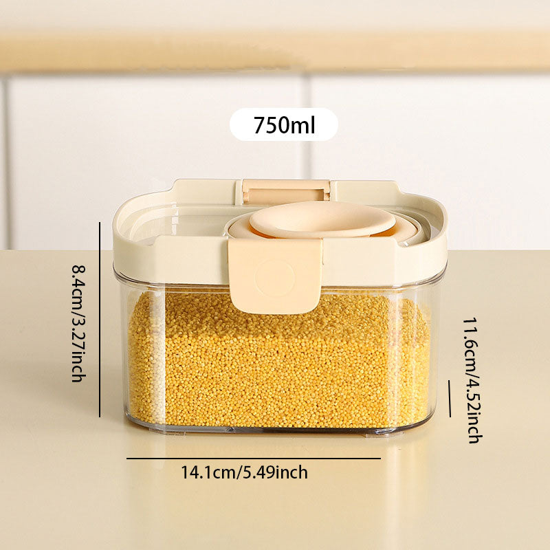 SealKing-Silicone Snap-Lock Storage Box: Perfect for Nuts & Grains