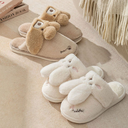 FluffyHop Cute Bunny Plush Slippers – Perfect for Comfort and Slip-Resistant