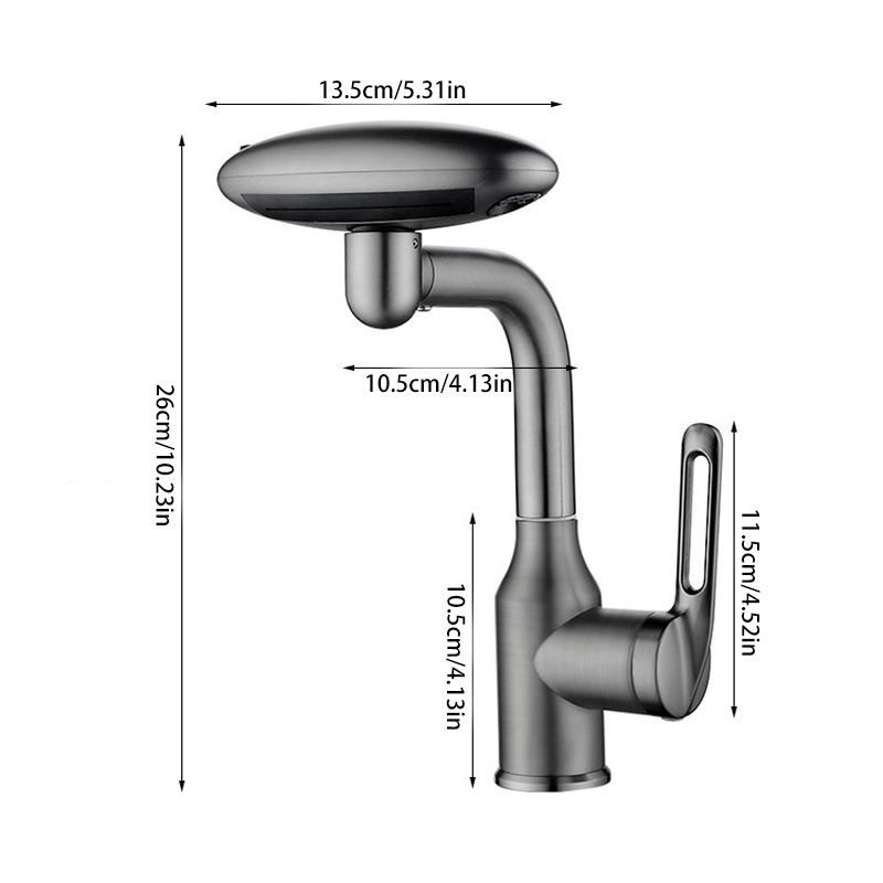 Premium 4-Mode Faucet - 360° Rotating Spout for Ultimate Flexibility