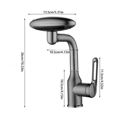 Premium 4-Mode Faucet - 360° Rotating Spout for Ultimate Flexibility