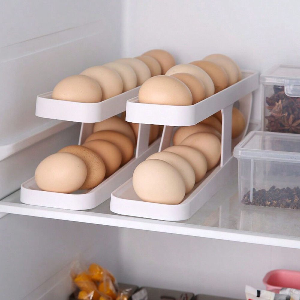 Rolling Egg Storage Box - Preserves Eggs Freshness