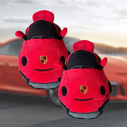 Porsche 911 Style Cotton Slippers – Anti-Slip Design