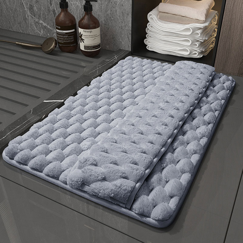 Thick Plush Bathroom Mat – Quick Absorption, Foot-Top Coverage & Non-Slip