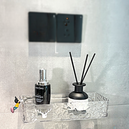 Strong Acrylic Wall-Mounted Shelf & Easy Cleaning,Easy installation