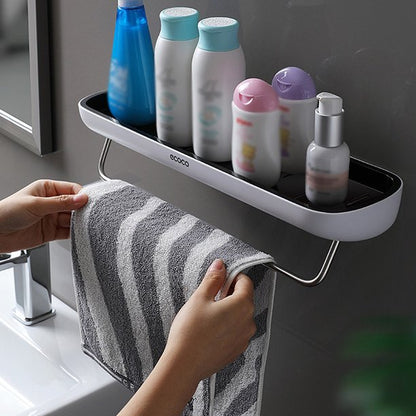 EasyMount Bathroom Drainage Storage Shelf - No Drilling Required