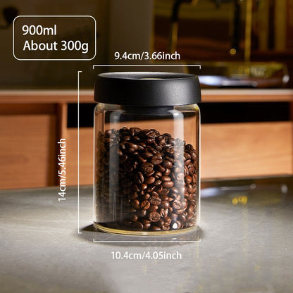 FreshVault Vacuum-Sealed Glass Storage Jar – Wide Mouth Design