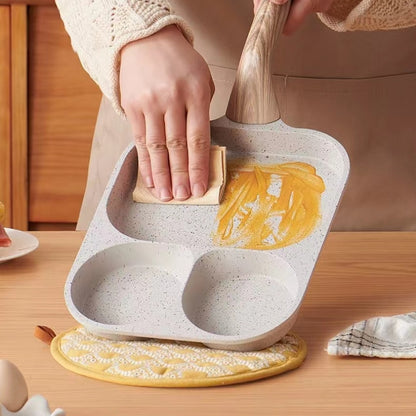 Marble Non-stick Pan: Universal Mini Egg Frying Pan for Eggs, Burgers on Induction Cooktops