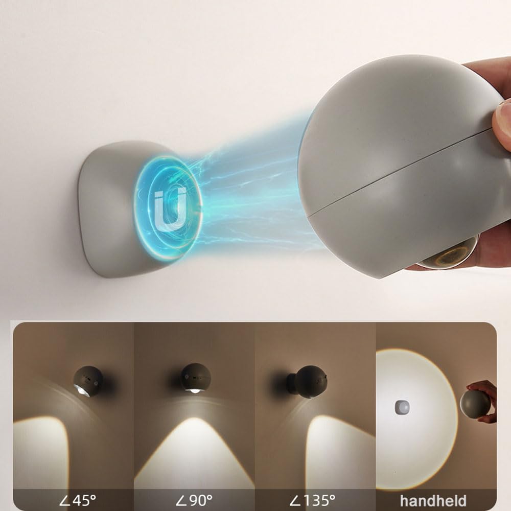 Magnetic Rechargeable Motion-Sensing Wall Light for Effortless Nighttime Use