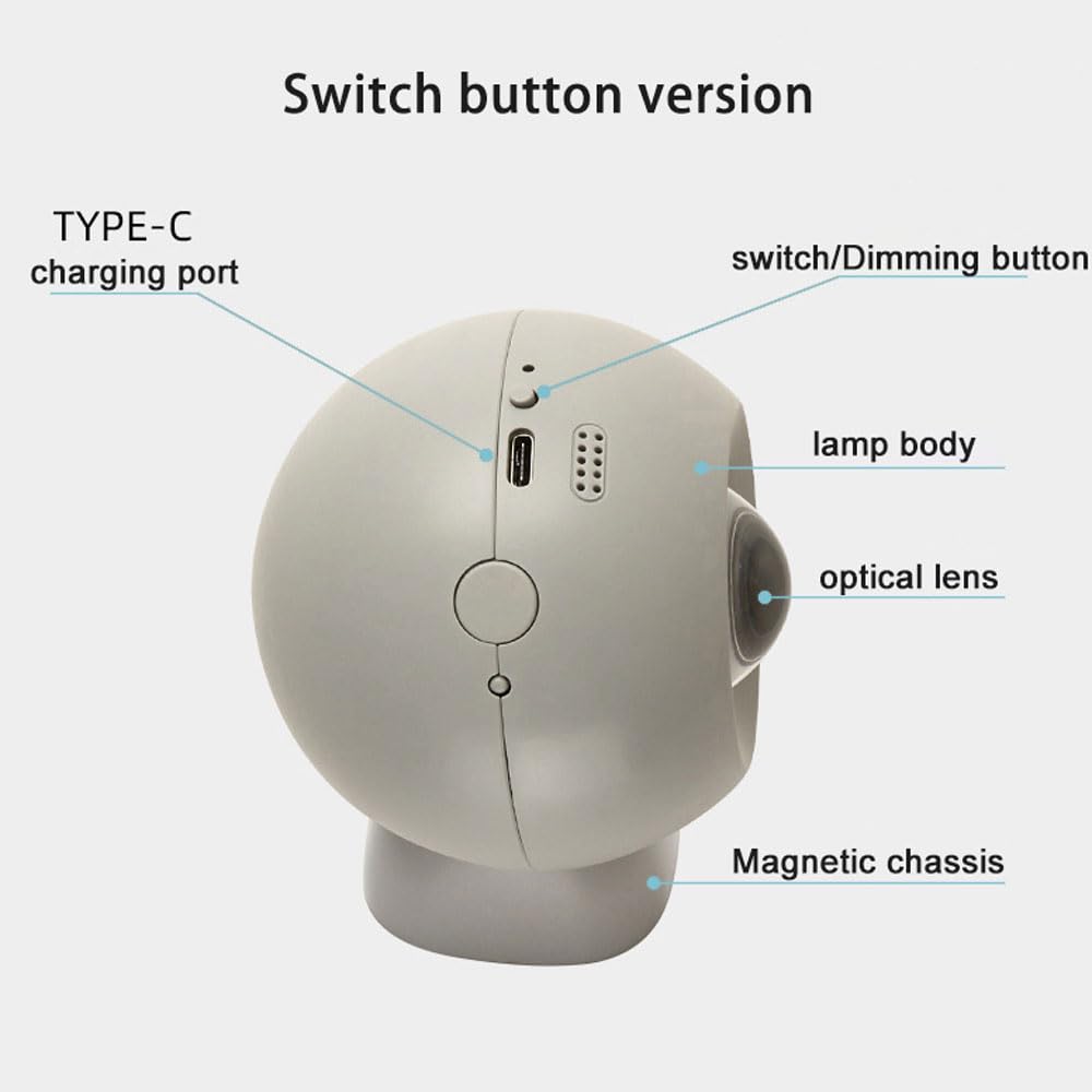 Magnetic Rechargeable Motion-Sensing Wall Light for Effortless Nighttime Use