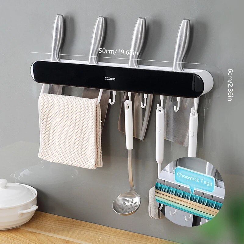 No-Drill Kitchen Utensil Shelf