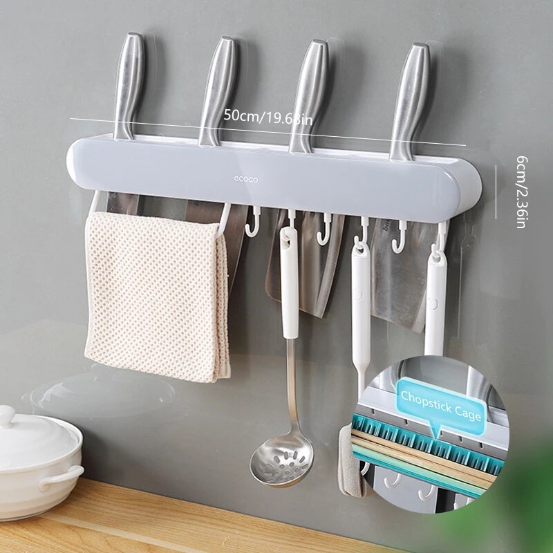 No-Drill Kitchen Utensil Shelf