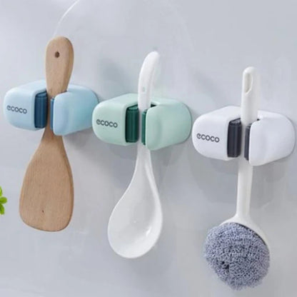 Minimalist Mop Rack with Traceless Installation