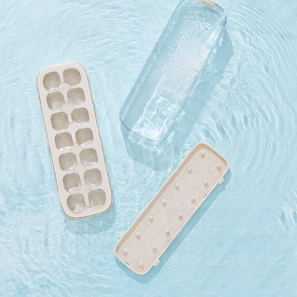 Press-Type Silicone Ice Cube Trays for Home Ice Storage and Making