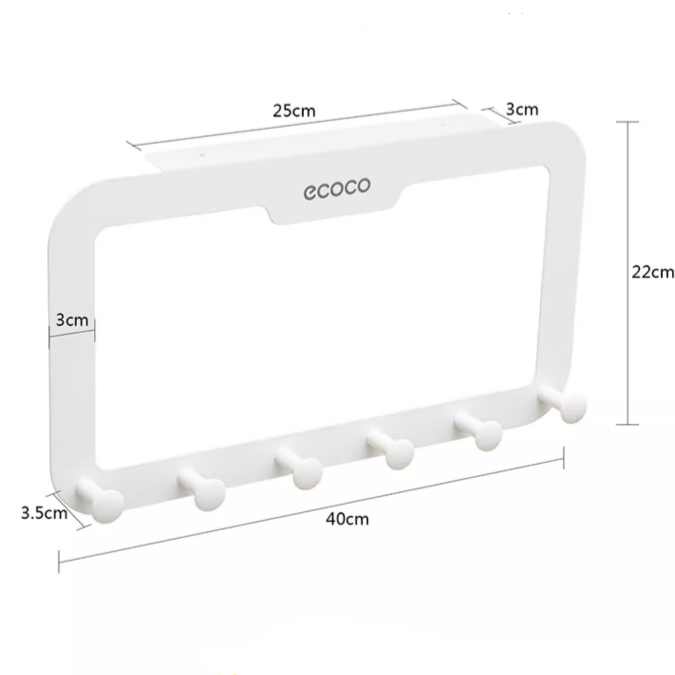 Door-Back No-Drill Hook - Ultra Strong Load-Bearing, Traceless Adhesive