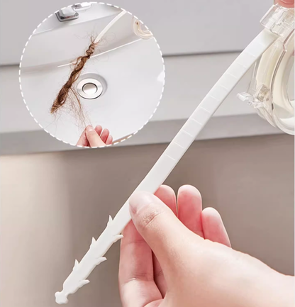 Telescopic Drain Hair Unclogger with Hook and Easy Storage