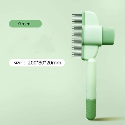 Pet Grooming Brush – One-Click Hair Removal & Gentle on Skin