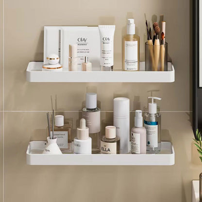 Easy-Install Space Aluminum & Acrylic Bathroom Shelf