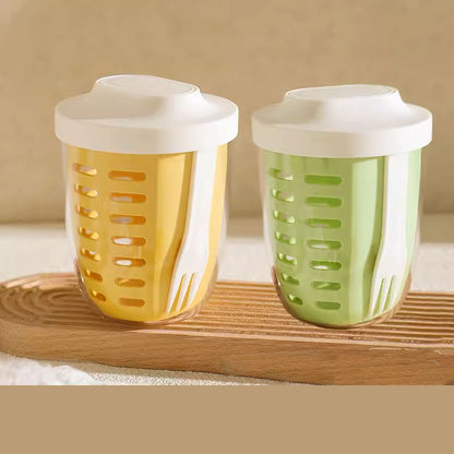 Portable Easy-Clean Dual-Layer Fruit and Veggie Cup