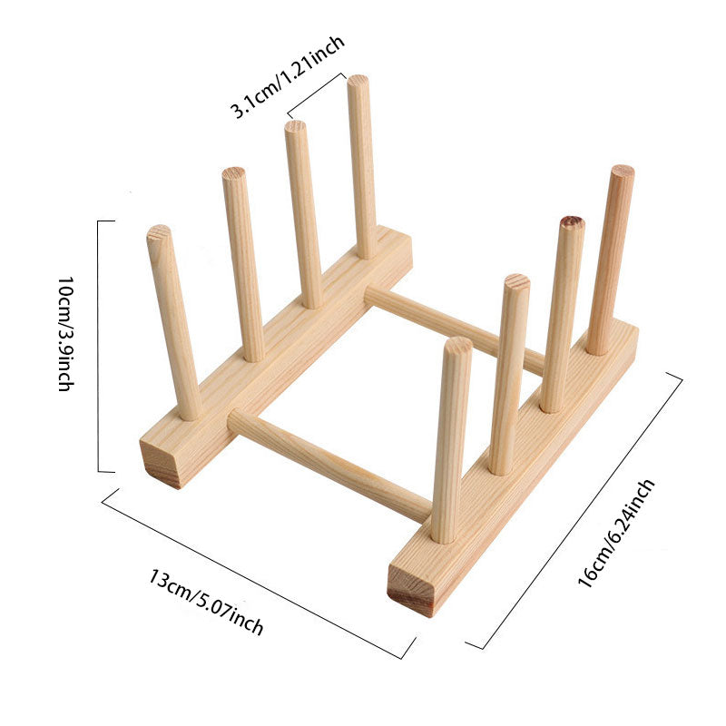 Multifunctional Wooden Dish Drying Rack – Easy to Install