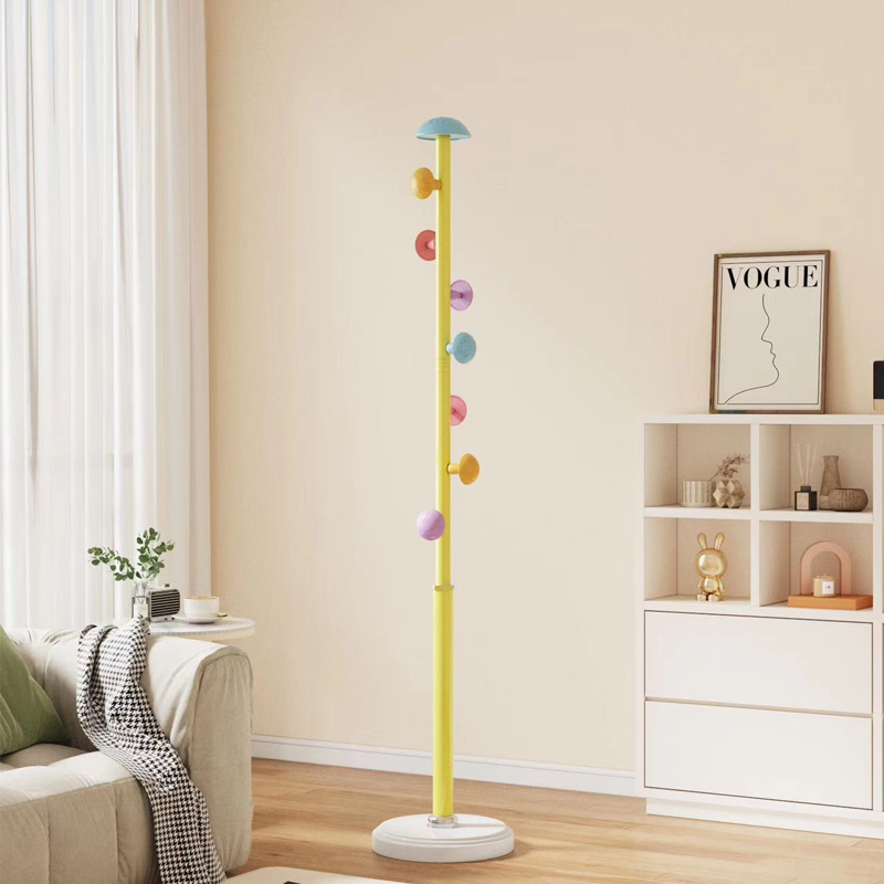 Colorful Coat Rack - Strong Load-Bearing, Quartz Base