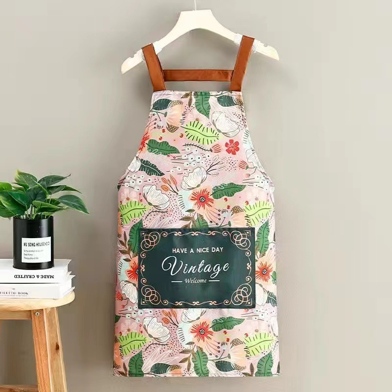 FloraVibe Floral Apron - Stain-Resistant,Trendy, Durable,