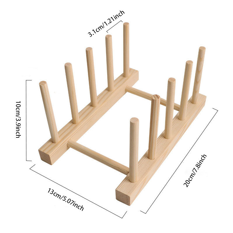 Multifunctional Wooden Dish Drying Rack – Easy to Install