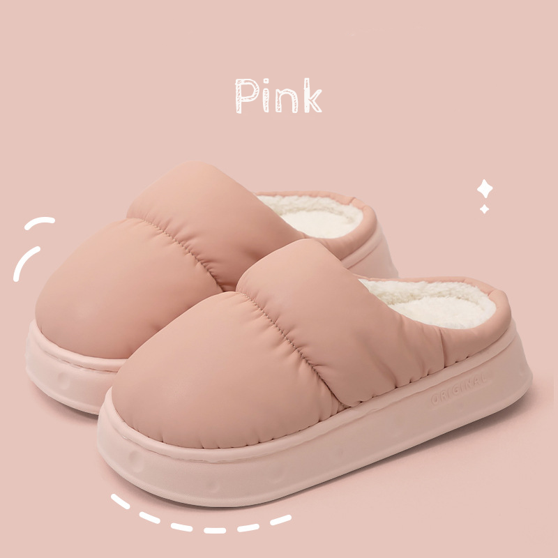 Extra-Thick Latex Winter Waterproof Slippers - Non-Slip Soles, Unisex Design