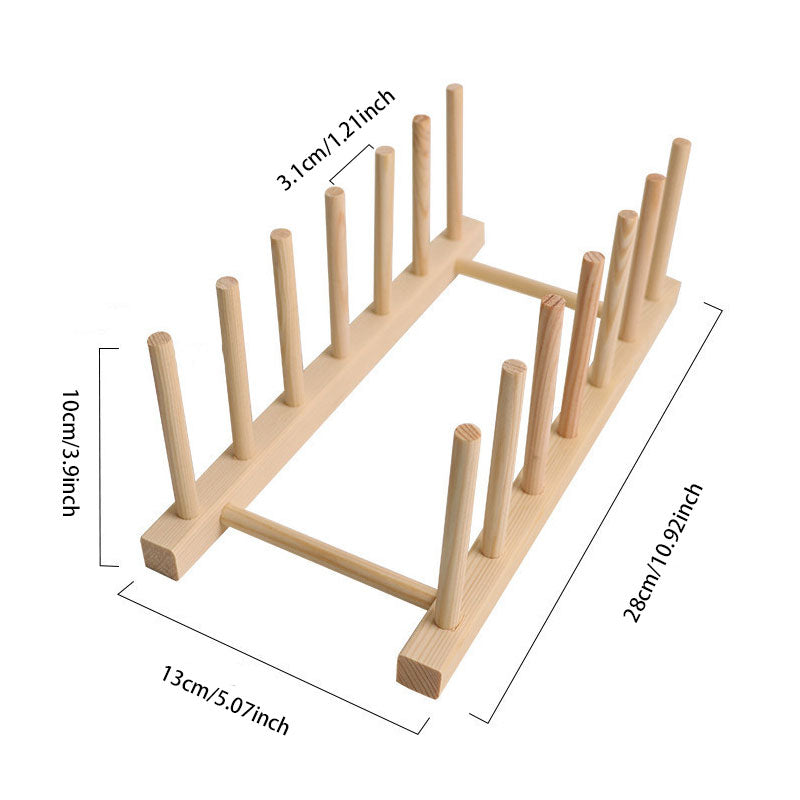 Multifunctional Wooden Dish Drying Rack – Easy to Install