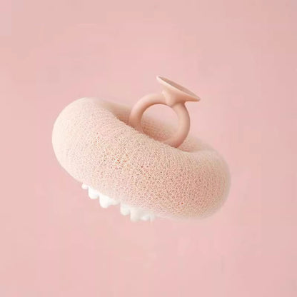 Bathing Sponge Ball – Suction Ring Design