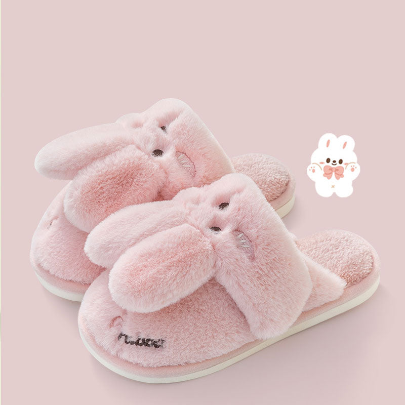 FluffyHop Cute Bunny Plush Slippers – Perfect for Comfort and Slip-Resistant