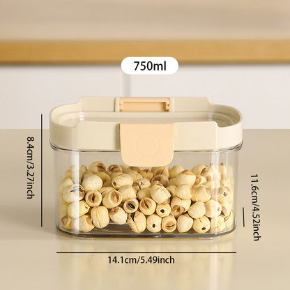 SealKing-Silicone Snap-Lock Storage Box: Perfect for Nuts & Grains