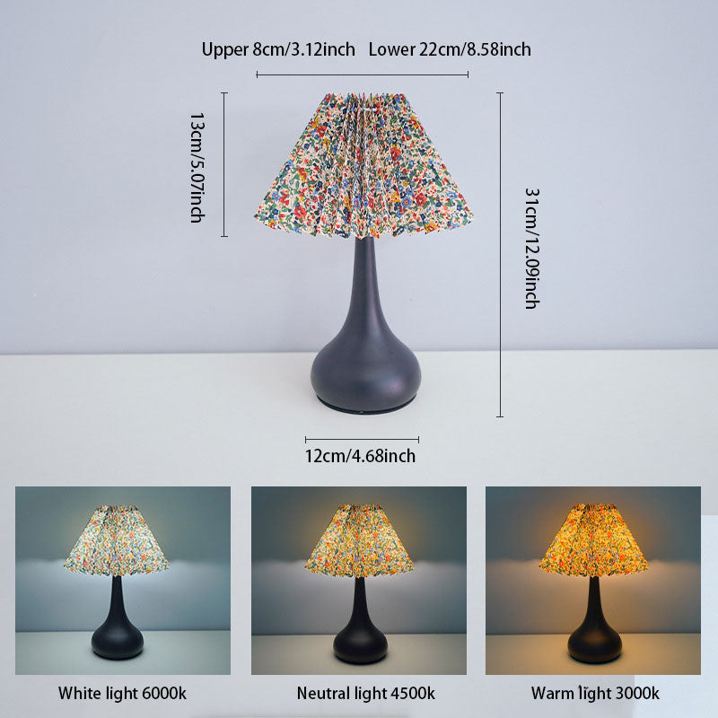 RetroGlow Retro Floral Table Lamp – Cozy Lighting