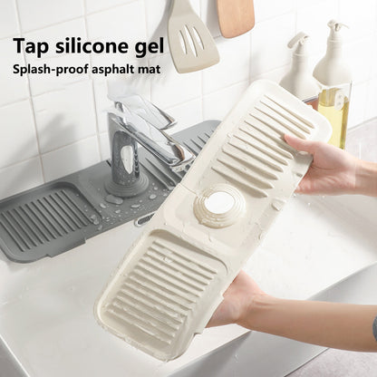 Sink Drain Pad Water Draining Mould-proof Durable Fast Drying Faucet Pad